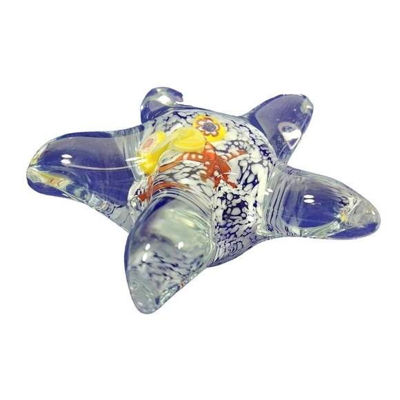 Paperweight Starfish Millefiori Art Glass - Picture 6 of 9